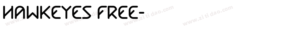 Hawkeyes Free字体转换